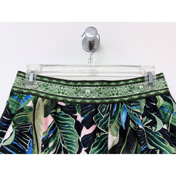 NWT Alice + Olivia Palm Beach Earla Midi Skirt Woman Red Hat Pink Print 4 - Picture 5 of 14